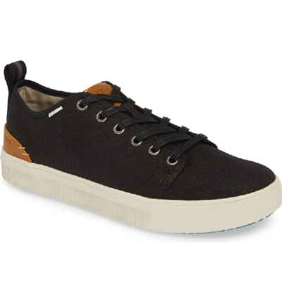 Shop Toms Trvl Lite Low Top Sneaker In Black Canvas