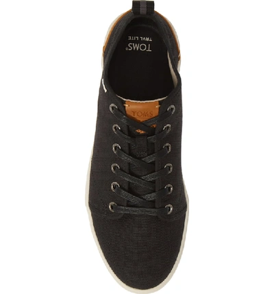 Shop Toms Trvl Lite Low Top Sneaker In Black Canvas