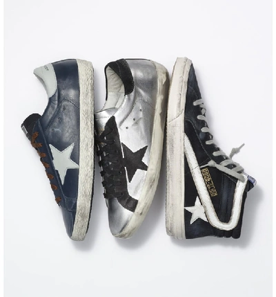 Shop Golden Goose 'slide' Sneaker In Navy Denim