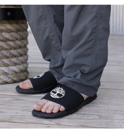 Timberland Men's Fells Slide Sandals Men's Shoes In Black | ModeSens