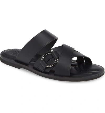 Shop Ferragamo Atina Slide Sandal In Nero