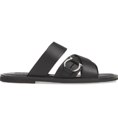 Shop Ferragamo Atina Slide Sandal In Nero