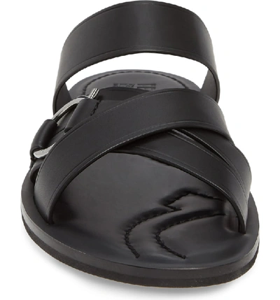 Shop Ferragamo Atina Slide Sandal In Nero