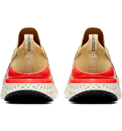 Nike Epic React Flyknit 2 Running Shoe In Yellow / Brown | ModeSens
