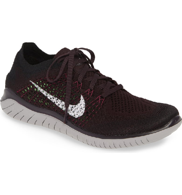 nike free rn flyknit burgundy