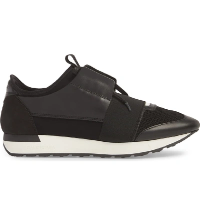 Shop Balenciaga Race Runner Sneaker In Noir/ Black