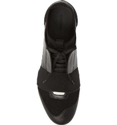 Shop Balenciaga Race Runner Sneaker In Noir/ Black