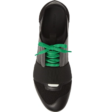 Shop Balenciaga Race Runner Sneaker In Black