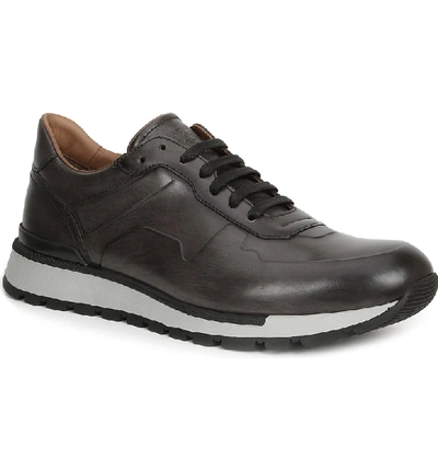 Shop Bruno Magli Davio Low Top Sneaker In Dark Grey