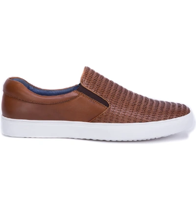 Shop Robert Graham Dion Slip-on In Brown Leather