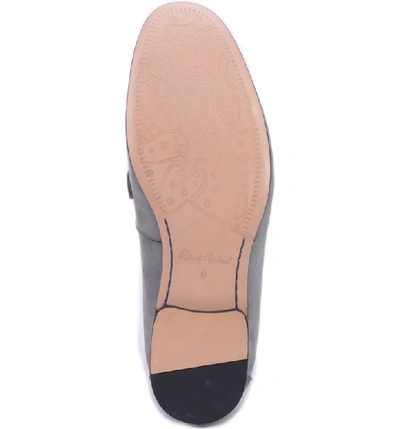 Shop Robert Graham Norris Button Loafer In Grey Leather