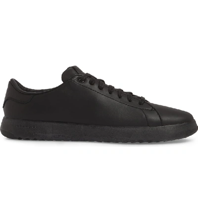 Shop Cole Haan Grandpro Low Top Sneaker In Black/ Black Leather