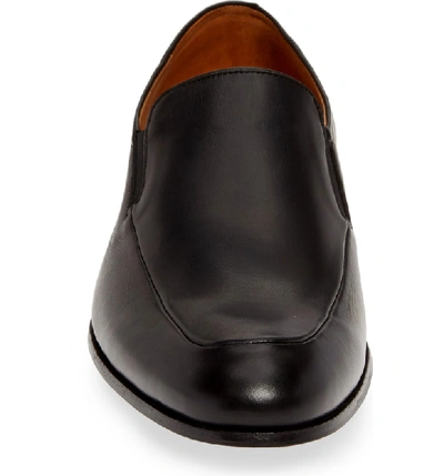 Shop Mezlan Sergi Venetian Loafer In Black Leather