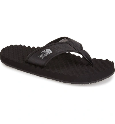 Shop The North Face 'base Camp' Flip Flop In Black / Black