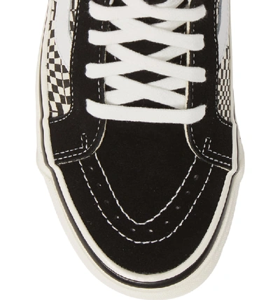 Shop Vans Ua Sk8-hi 38 Dx Sneaker In Og Black/ White/ Warp Check