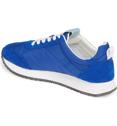 Shop Calvin Klein Jeans Est.1978 Jill Lace-up Sneaker In Nautical Blue Nylon/ Suede