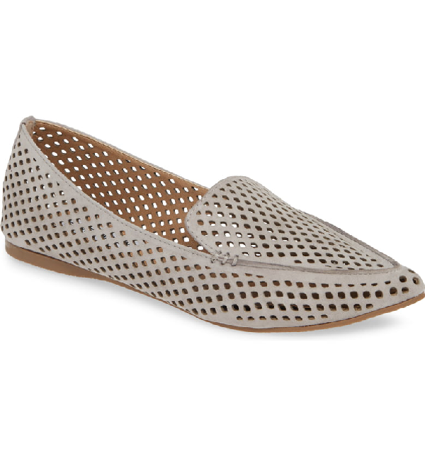 steve madden feather grey suede