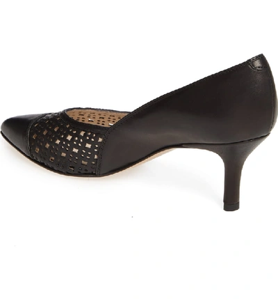 Shop Amalfi By Rangoni Pinza Perforated Pointy Toe Pump In Black Leather