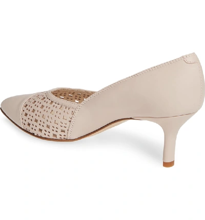 Shop Amalfi By Rangoni Pinza Perforated Pointy Toe Pump In Skin Leather