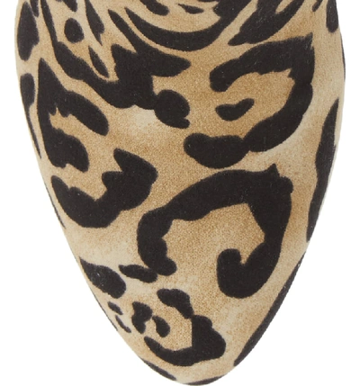 Shop Band Of Gypsies Andrea Bootie In Natural/ Black Leopard Print