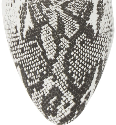 Shop Band Of Gypsies Andrea Bootie In White/ Black Snake Print