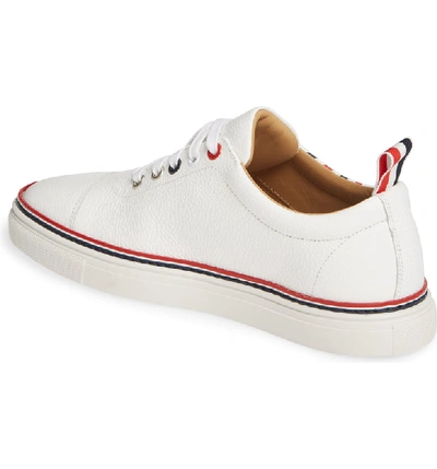 Shop Thom Browne Cap Toe Sneaker In White
