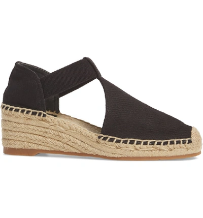 Tory Burch Catalina 3 Espadrille Wedge Sandal In Perfect Black/ Perfect  Black | ModeSens
