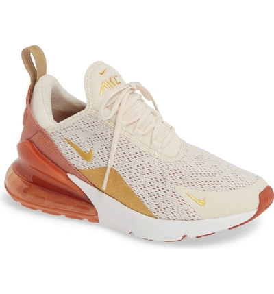 Shop Nike Air Max 270 Premium Sneaker In Light Cream/ Gold/ Terra Blush