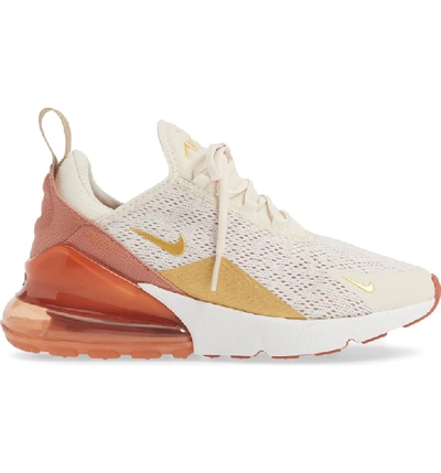 Shop Nike Air Max 270 Premium Sneaker In Light Cream/ Gold/ Terra Blush