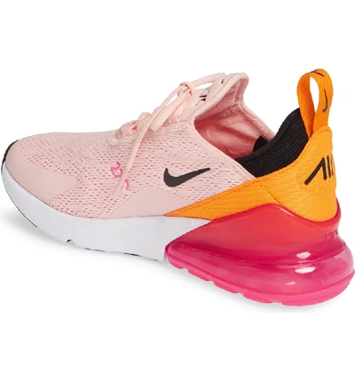 Nike Women's Air Max 270 Low-top Sneakers In Washed Coral,black-laser- fuchsia-orange Peel | ModeSens