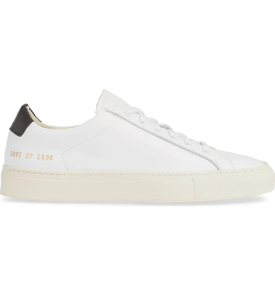 Shop Common Projects Retro Low Top Sneaker In White/ Black