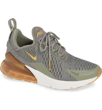 Shop Nike Air Max 270 Premium Sneaker In Dark Stucco/ Metallic Gold