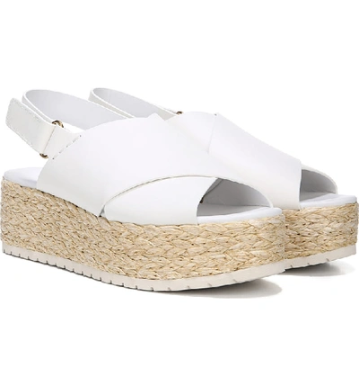 Shop Vince Jesson Espadrille Slingback Sandal In Off White