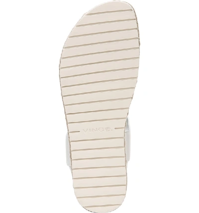 Shop Vince Flint Espadrille Thong Sandal In Off White