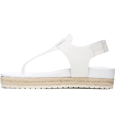 Shop Vince Flint Espadrille Thong Sandal In Off White