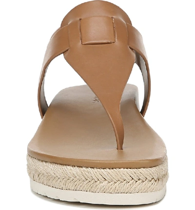 Shop Vince Flint Espadrille Thong Sandal In Almond