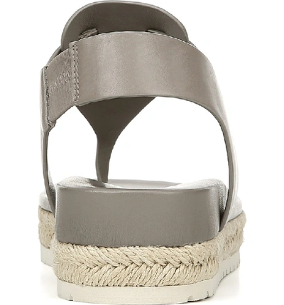 Shop Vince Flint Espadrille Thong Sandal In Light Woodsmoke