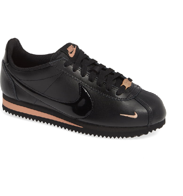 nike classic cortez premium black rose