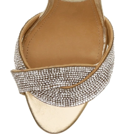 Shop Schutz Jolita Ankle Strap Sandal In Platina Nappa Leather