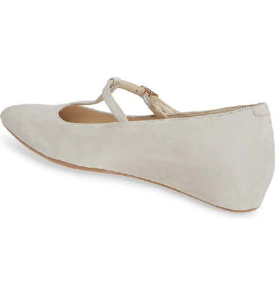 Shop Amalfi By Rangoni Assissi T-strap Mary Jane Wedge In Artico Suede