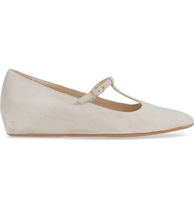 Shop Amalfi By Rangoni Assissi T-strap Mary Jane Wedge In Artico Suede