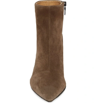 Shop Rag & Bone Beha Pointy Toe Bootie In Taupe Suede