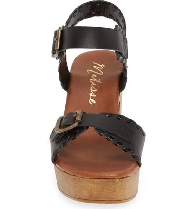 Shop Matisse Twiggy Platform Sandal In Black Leather