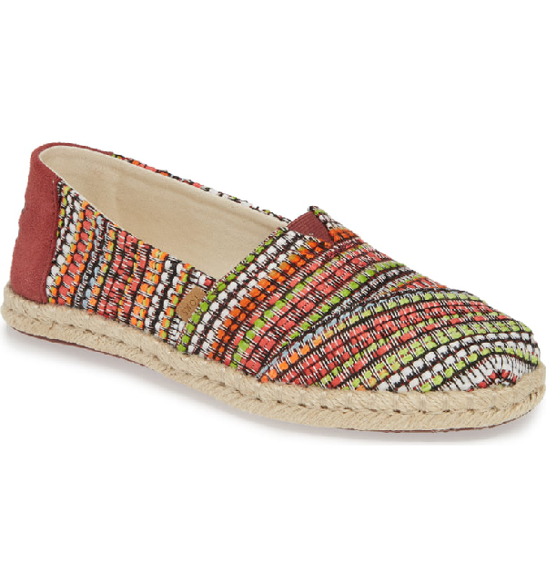 toms cherry tomato woven women's espadrilles