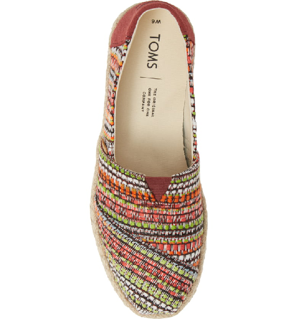 toms cherry tomato woven women's espadrilles