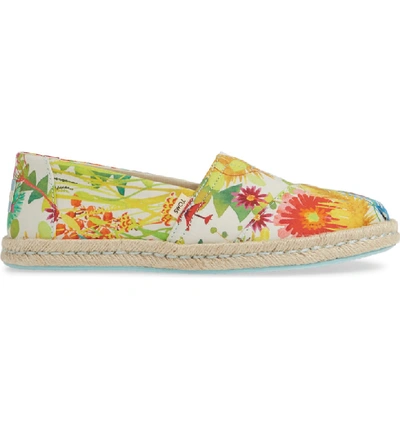 Shop Toms Alpargata Slip-on In Sunshine Floral Fabric