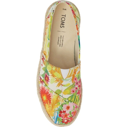 Shop Toms Alpargata Slip-on In Sunshine Floral Fabric