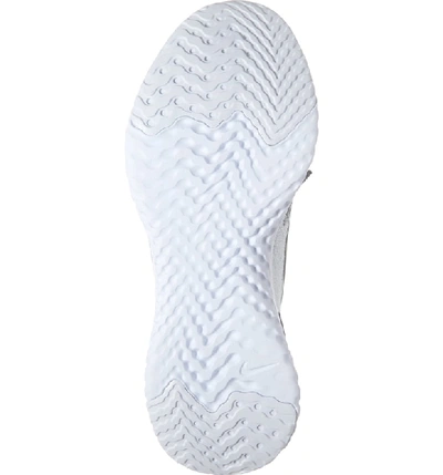 Shop Nike Epic React Flyknit 2 Running Shoe In White/ Black/ Pure Platinum