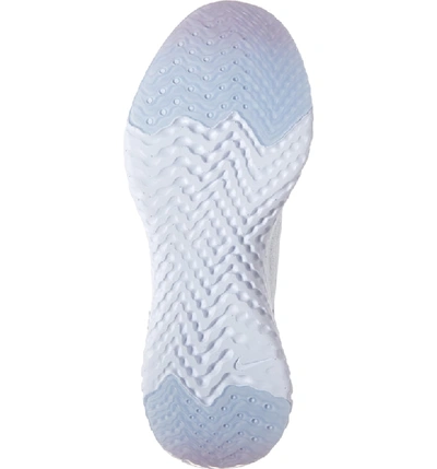 Shop Nike Epic React Flyknit 2 Running Shoe In White/ White/ Pink Foam