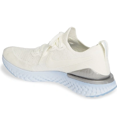 Nike Epic React Flyknit 2 Running Shoe In Sail/ Aluminum/ Silver | ModeSens
